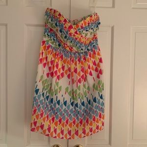 VGUC Shoshanna strapless silk dress. Size 0